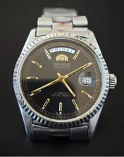 watch automatic ORIENT 21 jewels day date (president) rare dial 46E701-91