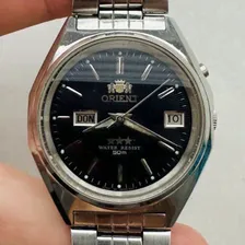 RARE SERVICED ORIENT 46943 Crystal 21 Jewels 3 Stars Automatic Japan Vtg Watch