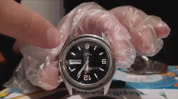 установка сапфира в Orient Mako (sapphire glass for orient mako)