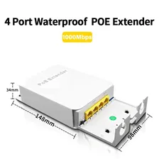 POE-удлинитель активный (Ethernet) 1000Мб/с влагозащищённый разветвитель 3-портовый | ORIENT SWP-103-1000R в Москве